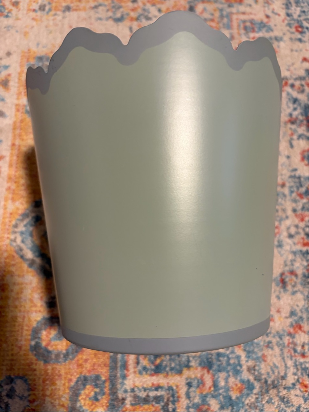 Julia Berolzheimer x Pottery Barn green metal scalloped planter